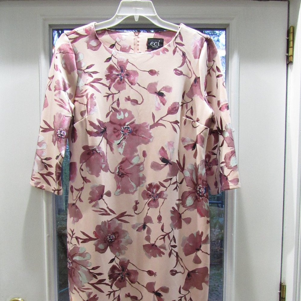 Blush Floral ECI New York dress